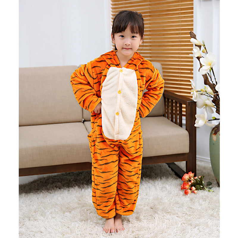 Multi-Character Animal Hooded Pajamas Jumpsuit Kids