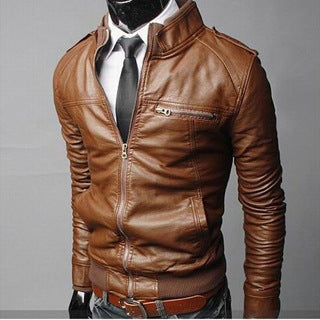 Autumn and winter New Style Leather Men's Jacket | Nowena