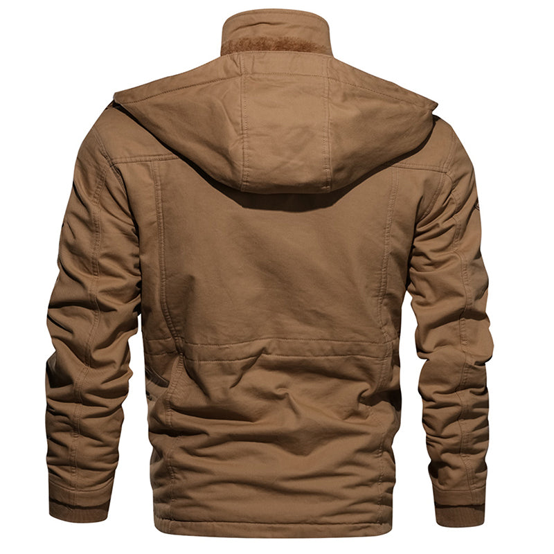 Men Winter Fleece Jacket Warm Hooded Coat Thermal Thick Outerwear Male Military Jacket | Nowena