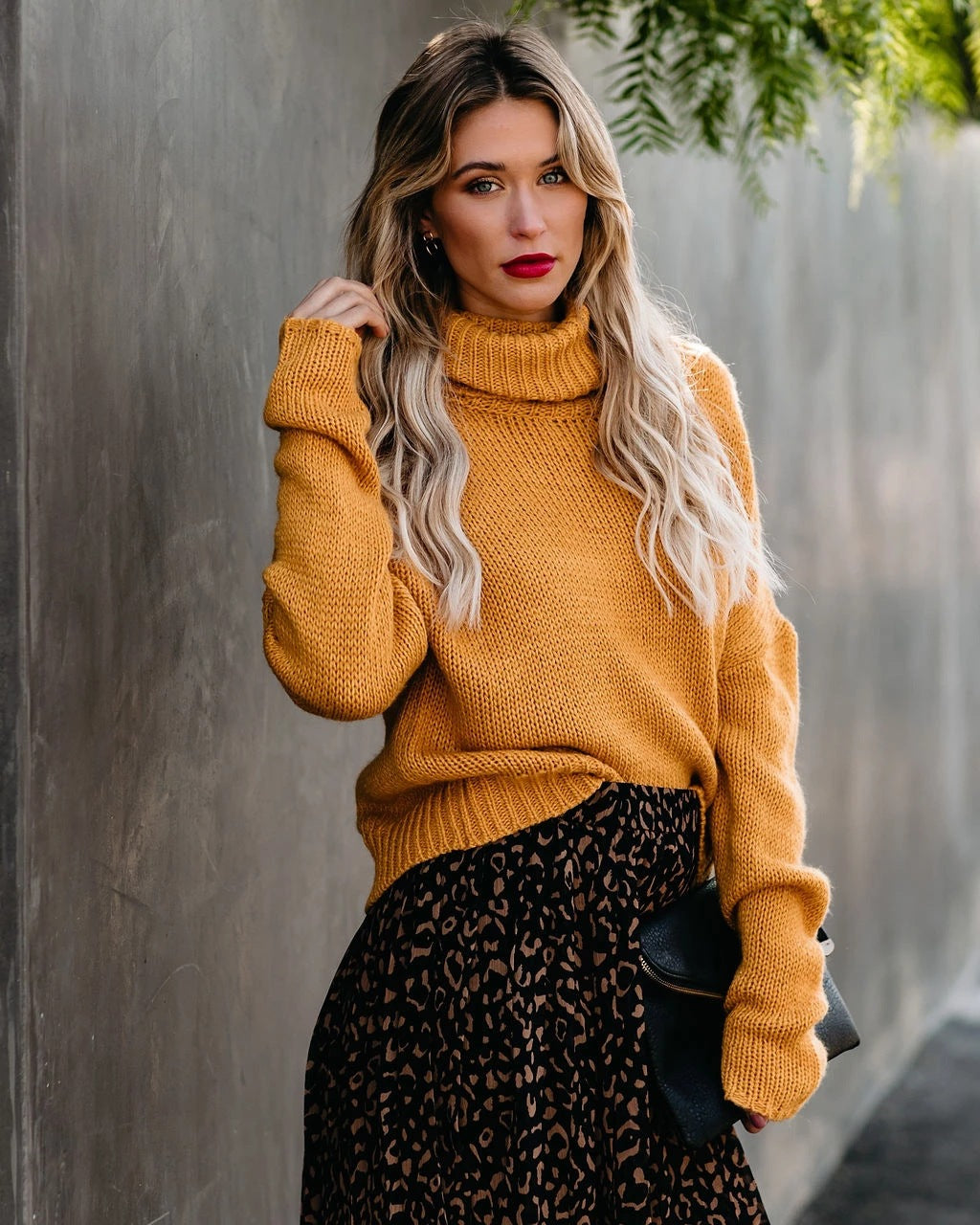 Women's Turtleneck Pullover Sweater | Nowena