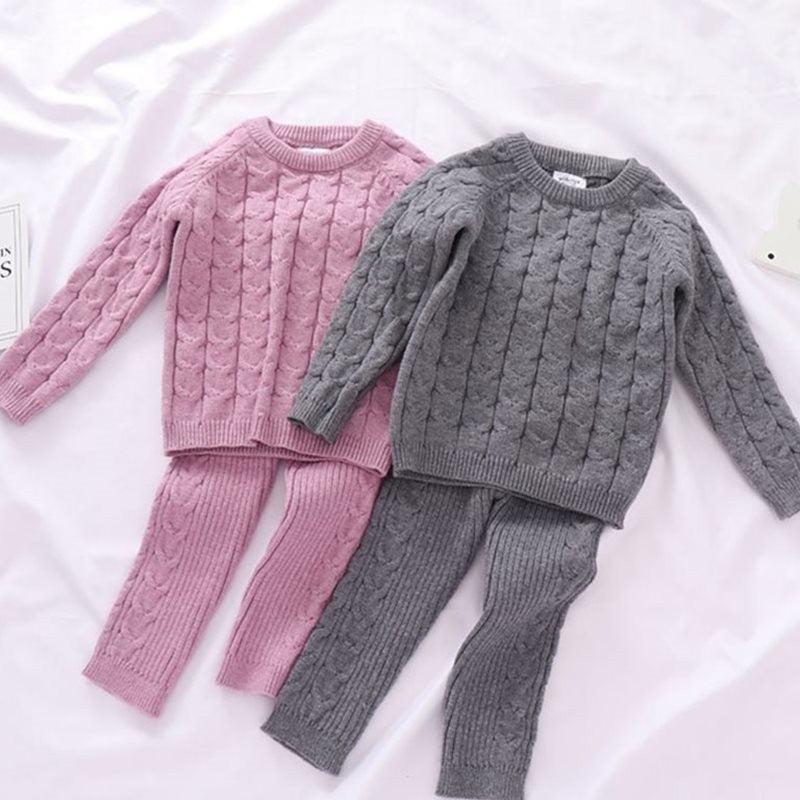 Kids Sweaters Baby Boy Girl Winter knit Sweater Pants | Nowena