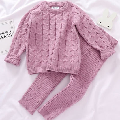 Kids Sweaters Baby Boy Girl Winter knit Sweater Pants | Nowena