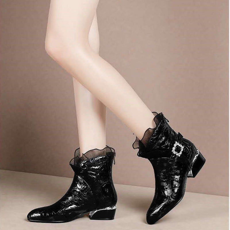 Lace Women'S Boots Autumn And Winter | Nowena