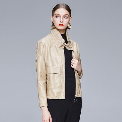 Leather Jacket Women PU Coat  | Nowena