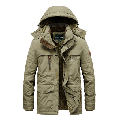 Retro Style New Cotton-padded Coat Washed Jacket Men | Nowena