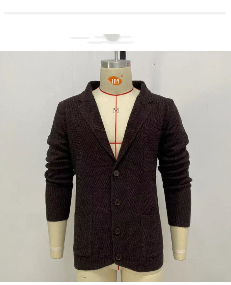 Long Sleeve Woolen Blazer Collar Coat | Nowena