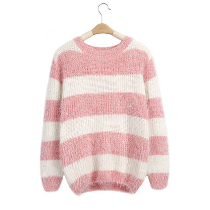 Women's Sweater Loose Round Neck Pullover Bottoming Sweater | Nowena
