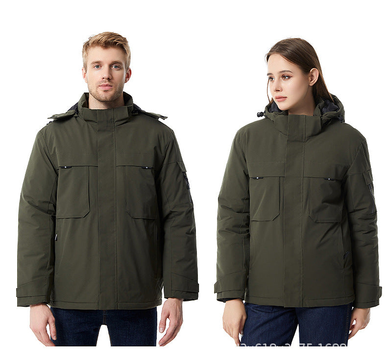 Thick Warm Men's And Women's Charging Winter Jacket |Nowena