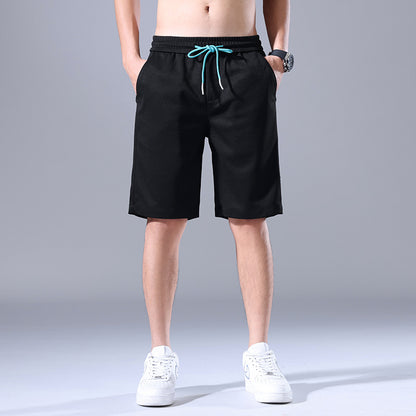 Straight Loose Casual Men's Stretch Five Points Shorts