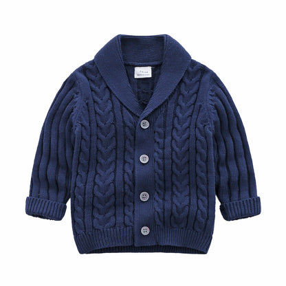 Baby Simple Sweater Knitted Cardigan Coat | Nowena