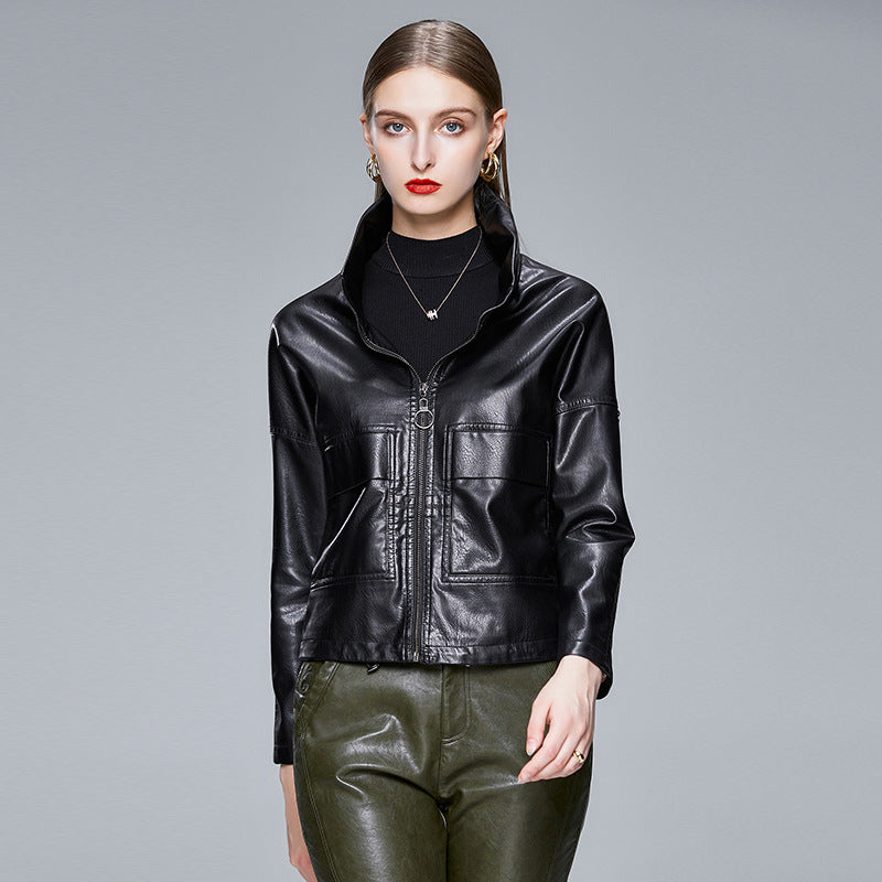 Leather Jacket Women PU Coat  | Nowena