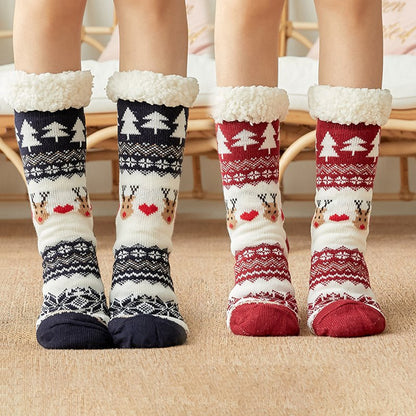 Christmas socks female autumn and winter tube floor socks | Nowena