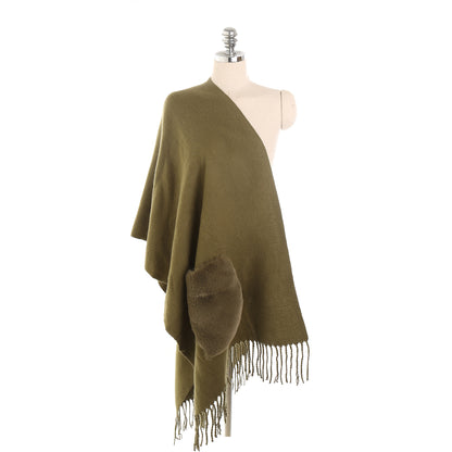 Cashmere-like warm functional scarf shawl | Nowena