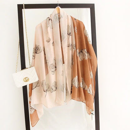 Holiday shawl sunscreen silk scarf | Nowena