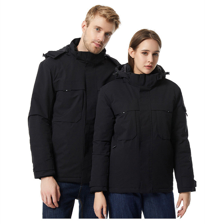 Thick Warm Men's And Women's Charging Winter Jacket |Nowena