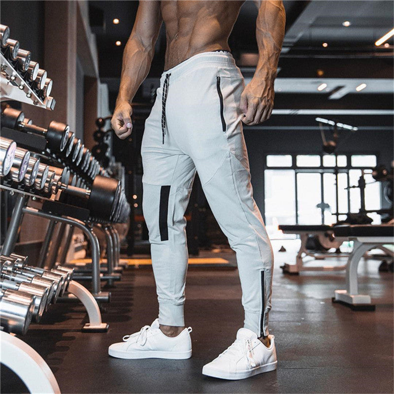 Muscle Men Brothers Sports Fitness Pants Slim