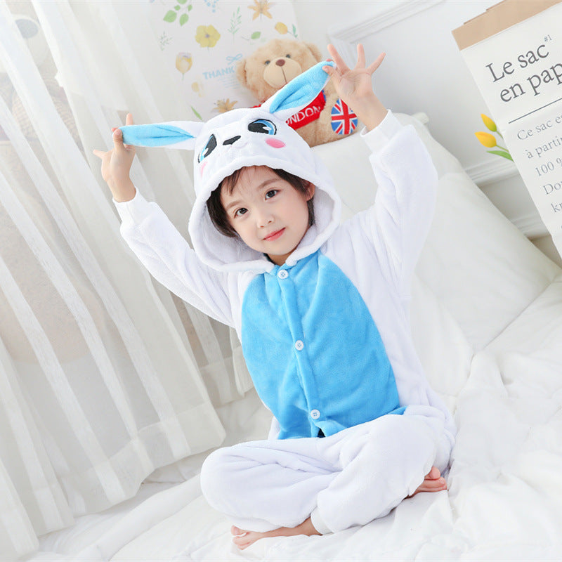 Multi-Character Animal Hooded Pajamas Jumpsuit Kids