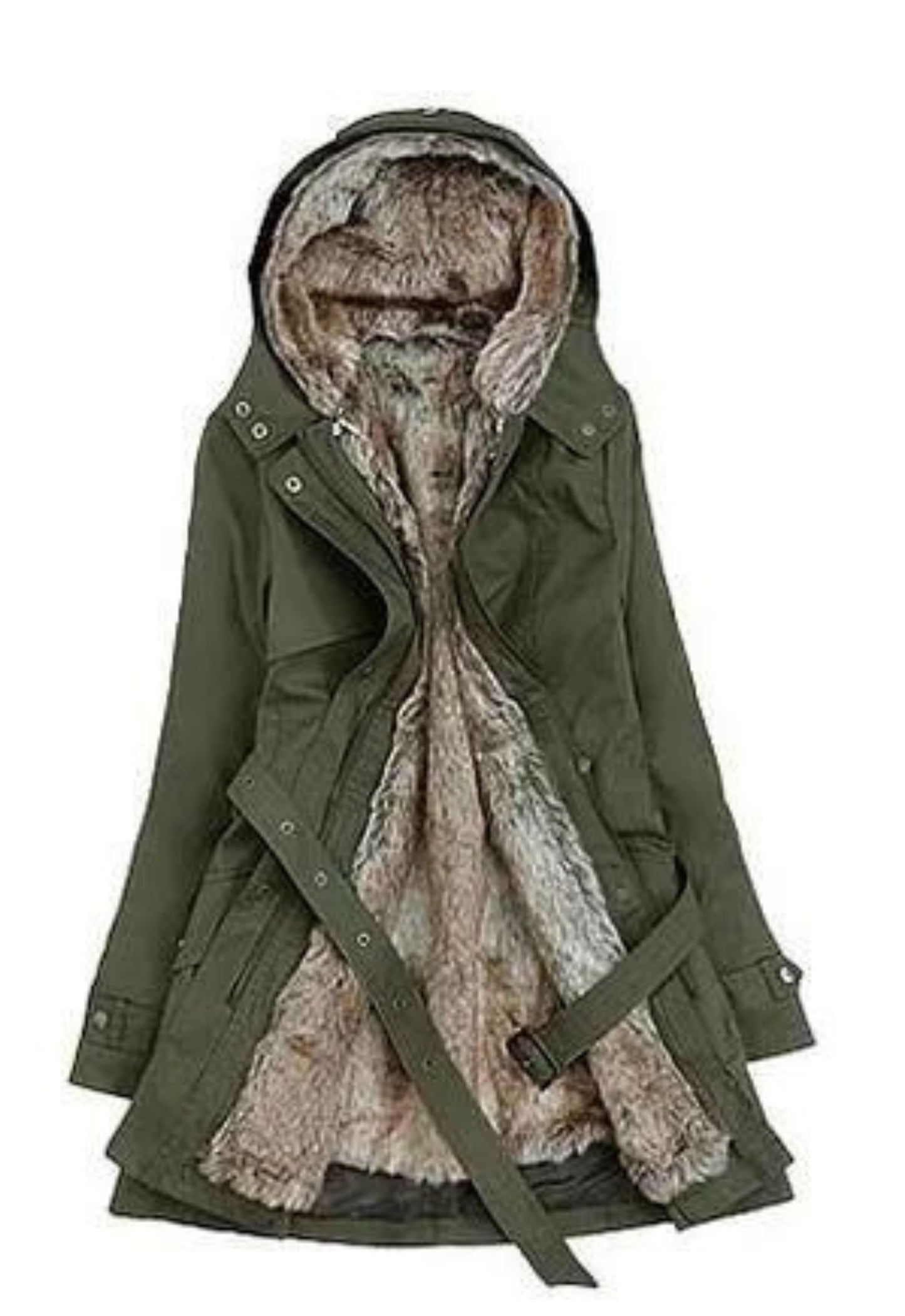 Thick Warm Hooded Cotton Padded Coat