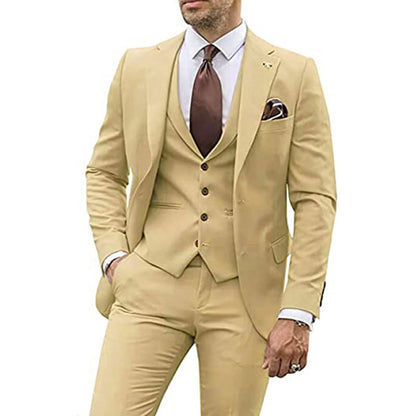3-Pieces Men's Fashion Casual Slim Suit | Nowena