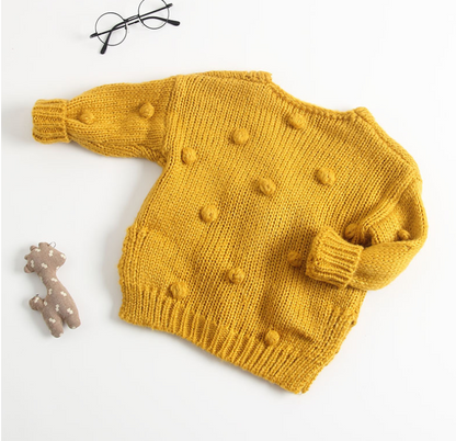 Baby Girl Neck Button Down Cardigan Sweaters | Nowena