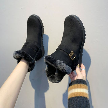 Women's Winter Warm Fur Lined Snow Boots | Nowena