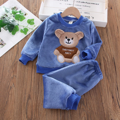 Teddy Bear Sweater Kids Tracksuits Sport Suits