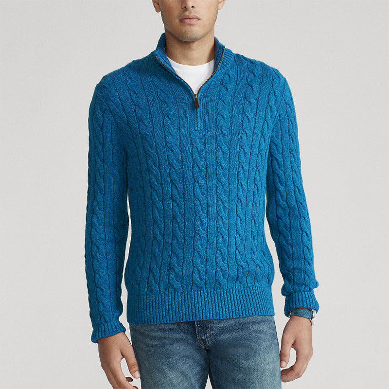 New Men's Warm Thick Needle Turtleneck Sweater Men