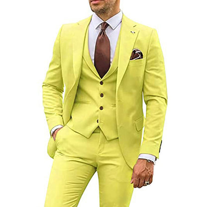 Men's Fashion Casual Slim Suit Three Pieces | Nowena