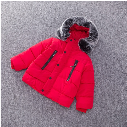 Kids Cotton Padded Thickening Thermal Warm Hooded Winter Jacket | Nowena