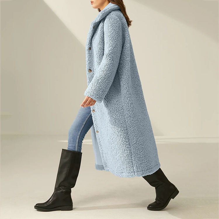 Autumn And Winter Single-breasted Woolen Coat Outerwear | Nowena