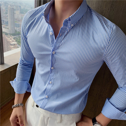 Men's Plaid Shirt Refreshing And Comfortable