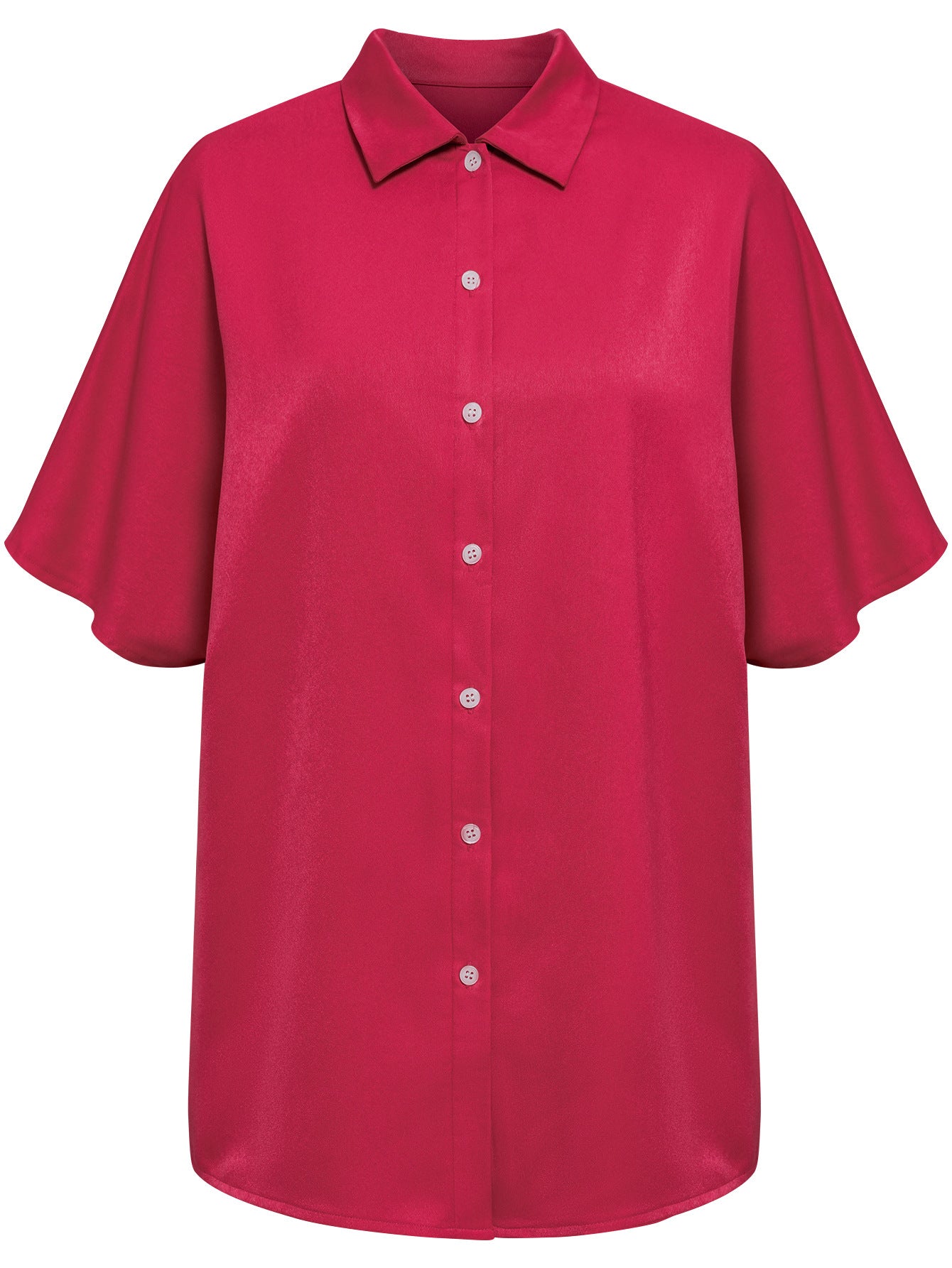 Casual Lapel Short Sleeved Women's Shirt | Nowena