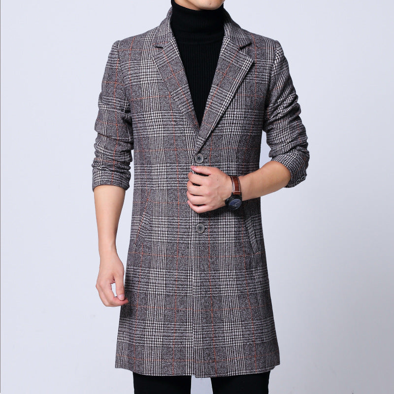 Men's Mid-length Coat Youth Plus Size Jacket | Nowena