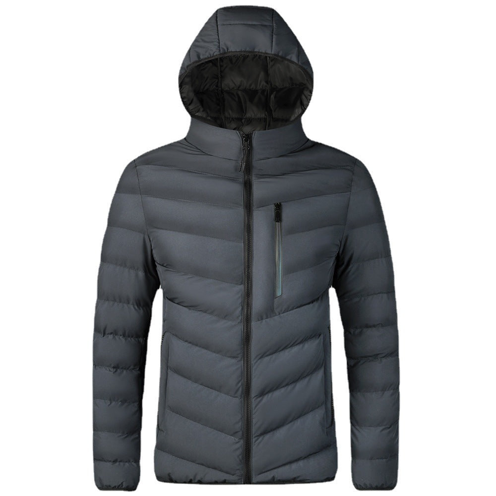 New Hooded Plush And Thick Multi Pocket Men's Cotton Jacket | Nowena