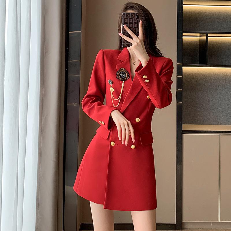 Light Weight Thin Long Sleeve Button Down Chest Coat for Women | Nowena