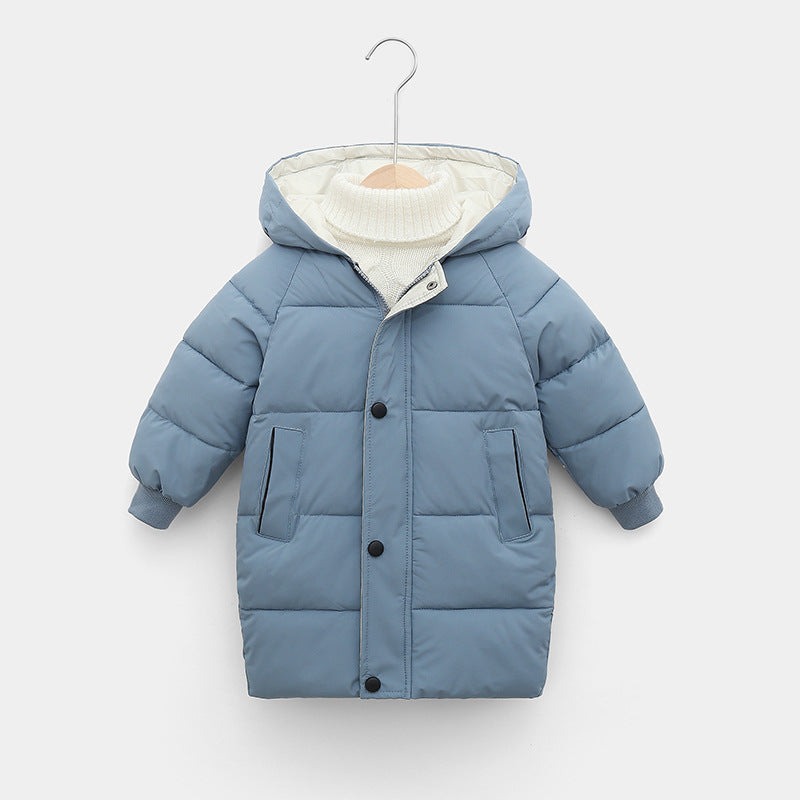 Children's down padded jacket thick mid-length | Nowena