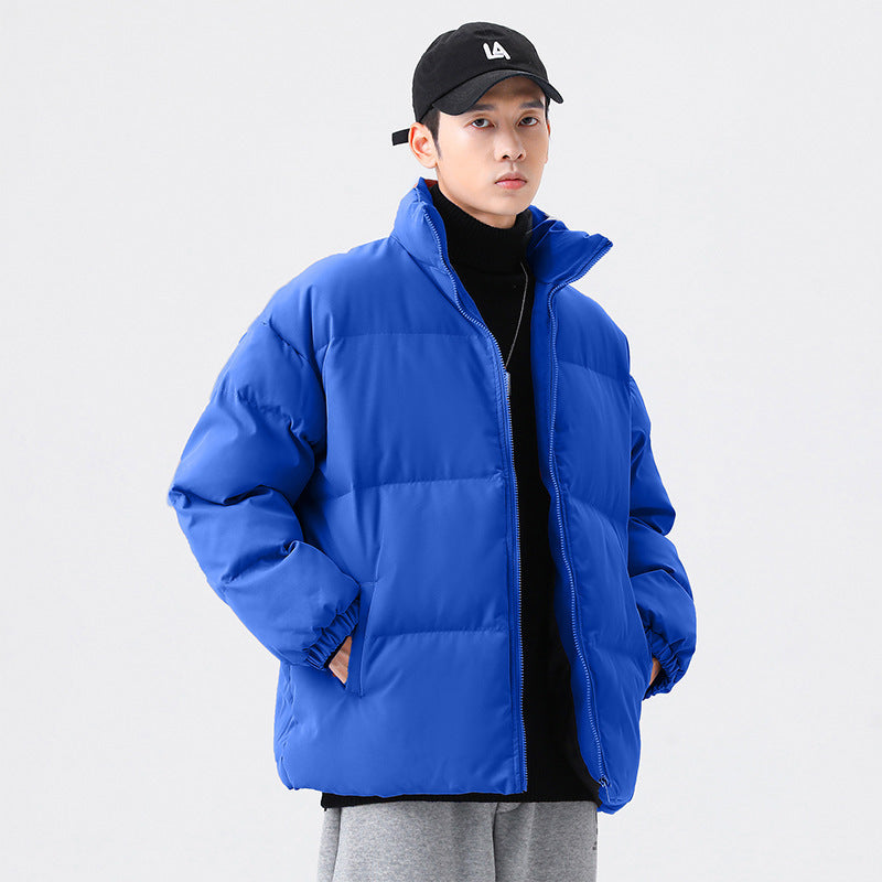 Thickened Cotton Coat Stand Collar Winter Puffer Jacket Men's | Nowena