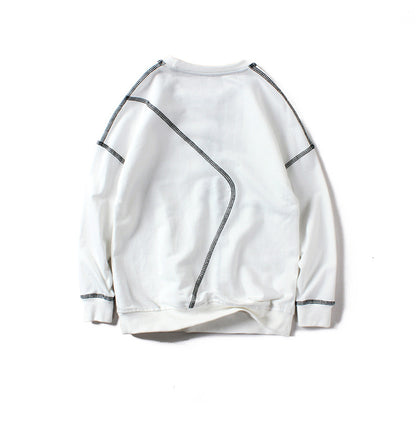 Contrasting stitching pullover boys sweater | Nowena