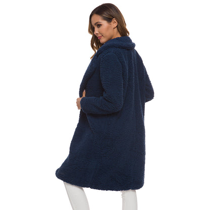 Women Soft Warm Long Furry Faux Fur Autumn Winter Coat