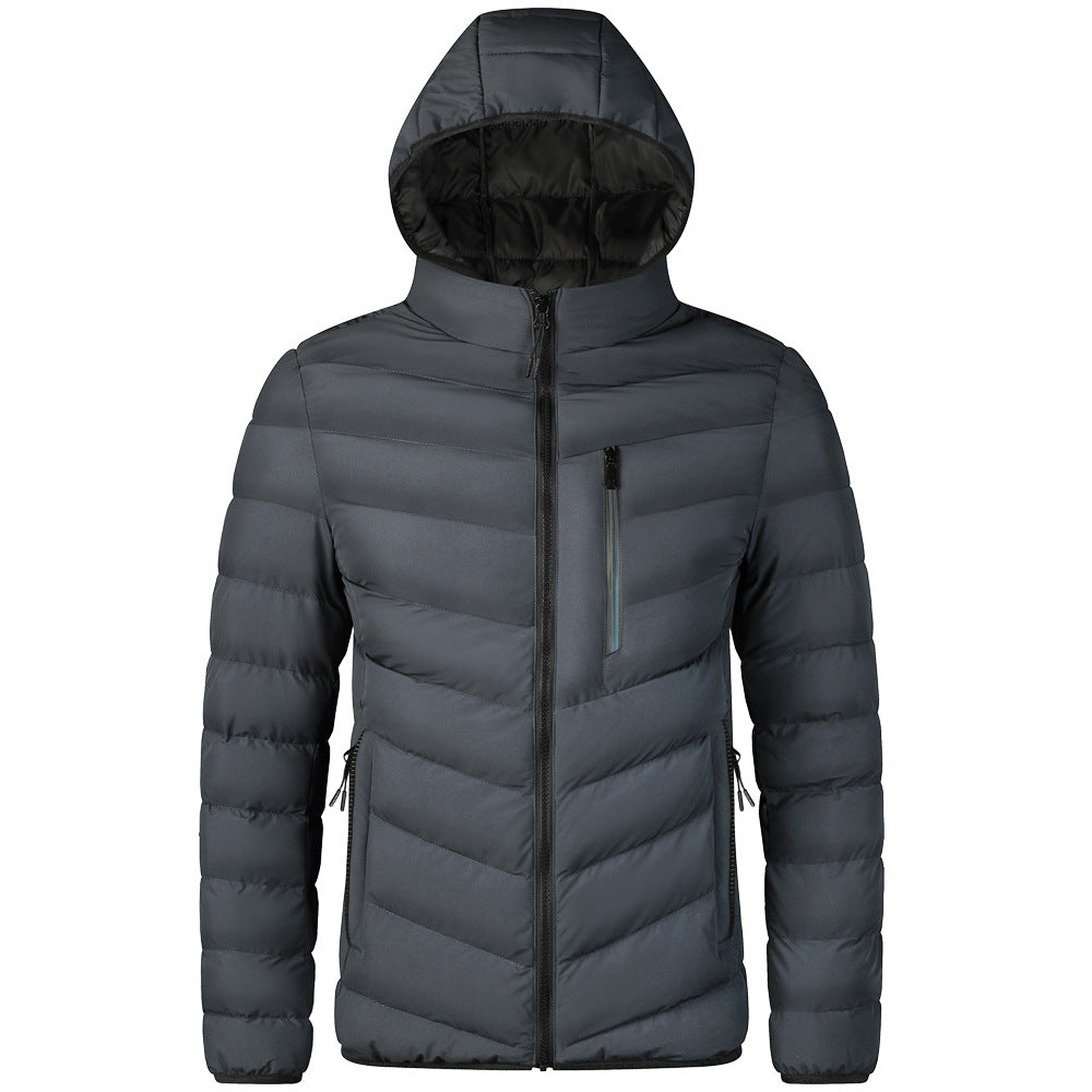 New Hooded Plush And Thick Multi Pocket Men's Cotton Jacket | Nowena