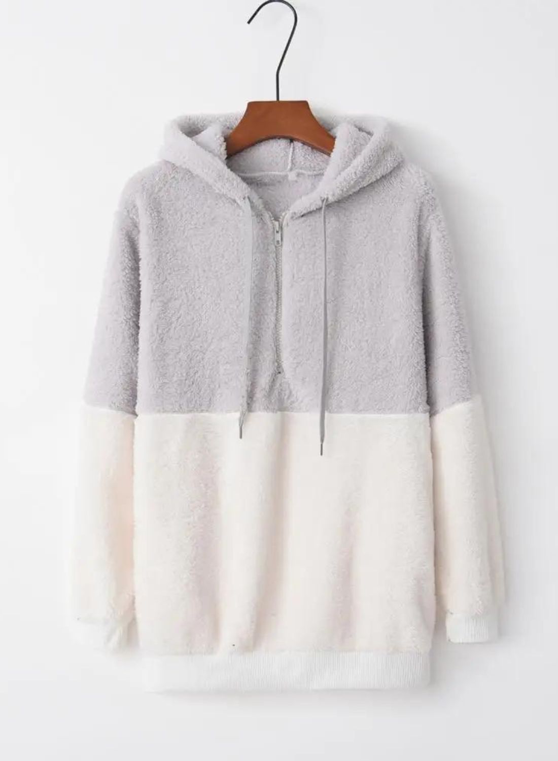 Long Sleeve Fluffy Soft Fleece Jacket Sweater