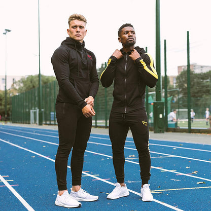 Men's Running Training Elastic Sweater Set