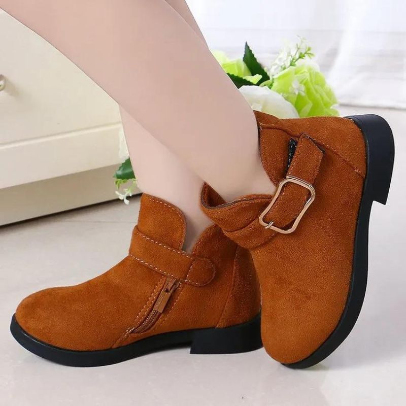 Girls Casual Soft Sole Buckle Ankle Autumn Boots