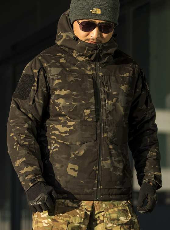 Conquer Cold Nights: Men's Military Cotton Jacket with Warm Reflective Elements | Nowena