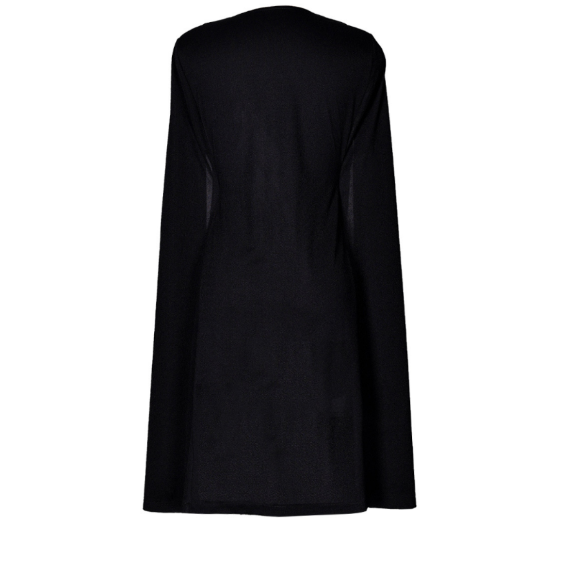 Elegant  Women's Solid Color Cloak  Blazer BlackElegant  Women's Solid Color Cloak  Blazer Black