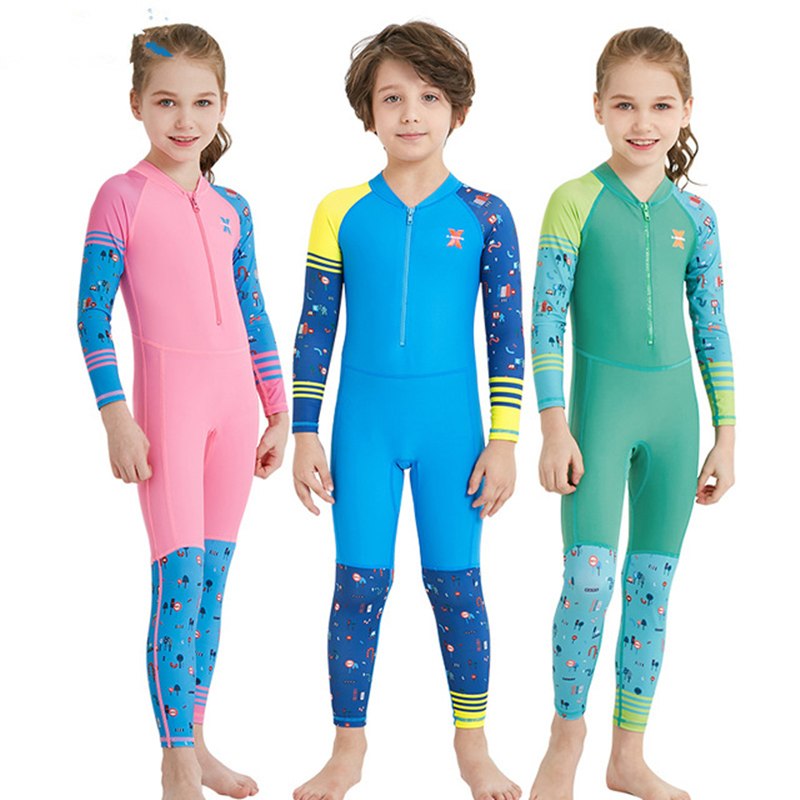 Long-Sleeved Rashguard Kids Swimwear