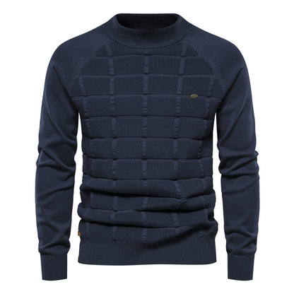 Men's Fashion Casual Round Neck Pullover Bottoming Sweater