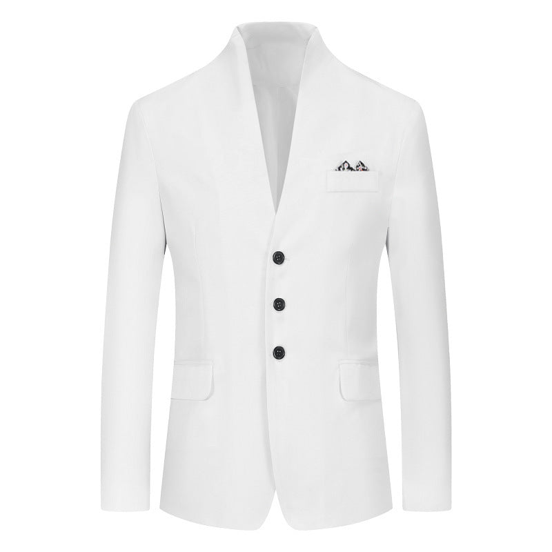 Men's Solid Color Three-button Suit | Nowena