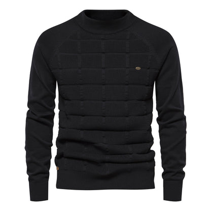 Men's Fashion Casual Round Neck Pullover Bottoming Sweater