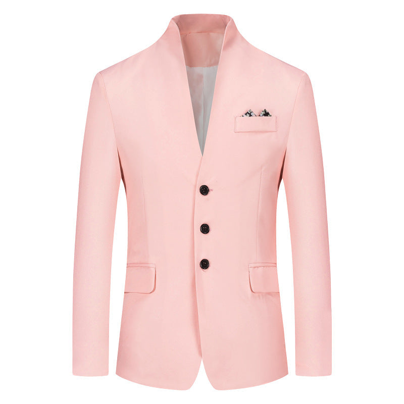 Men's Solid Color Three-button Suit | Nowena